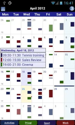 Business Calendar android App screenshot 0