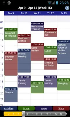 Business Calendar android App screenshot 1